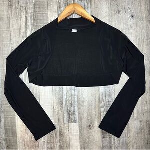 Black Long Sleeve Bolero Shrug